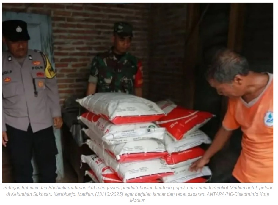 DKPP Kota Madiun salurkan 146 ton pupuk non-subsidi untuk poktan