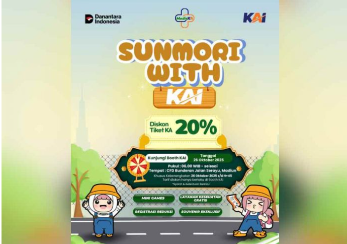 KAI Daop 7 Madiun Akan Beri Kejutan Menarik di CFD Bundaran Serayu pada Minggu Besok