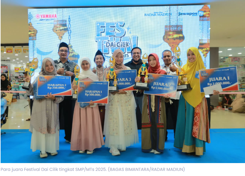 Grand Final Festival Dai Cilik SMP/MTs 2025 Meriah, Inilah Daftar Lengkap Para Peraih Gelar Juara