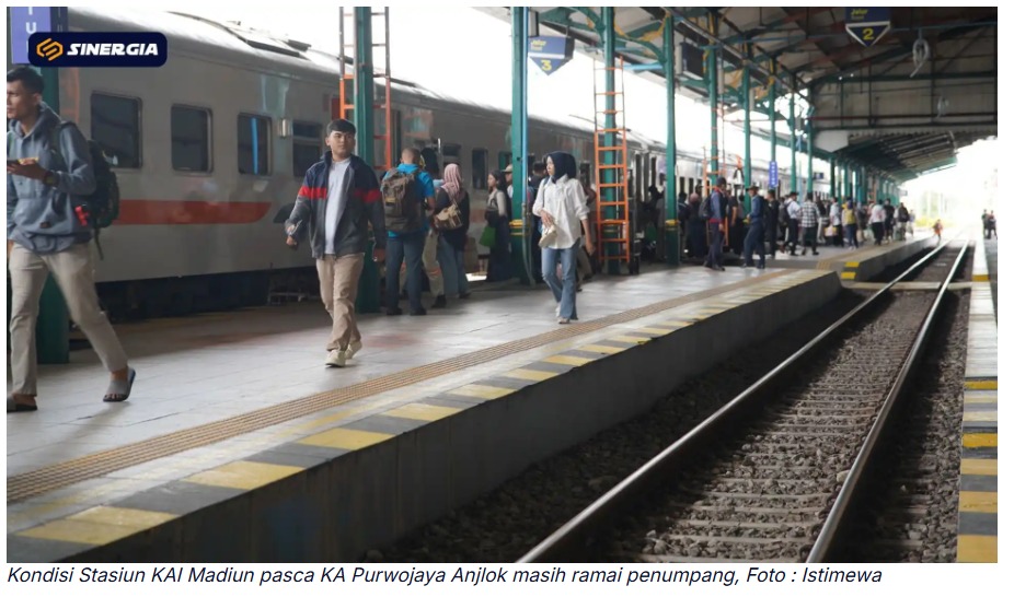 Update Terkini : 4 KA Di Daop 7 Madiun Terlambat Dampak KA Purwojaya Anjlok