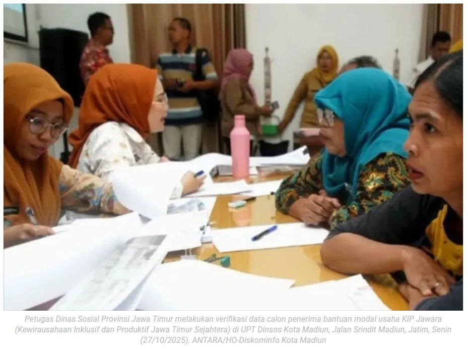 Dinsos Jatim verifikasi calon penerima bantuan KIP Jawara di Madiun