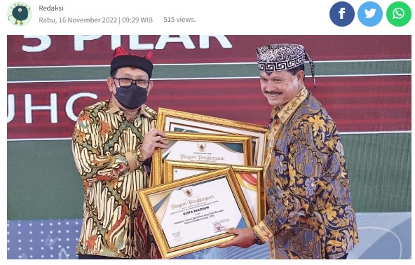 Puncak HKN, Kota Madiun Raih 4 Penghargaan Sekaligus di Bidang Kesehatan