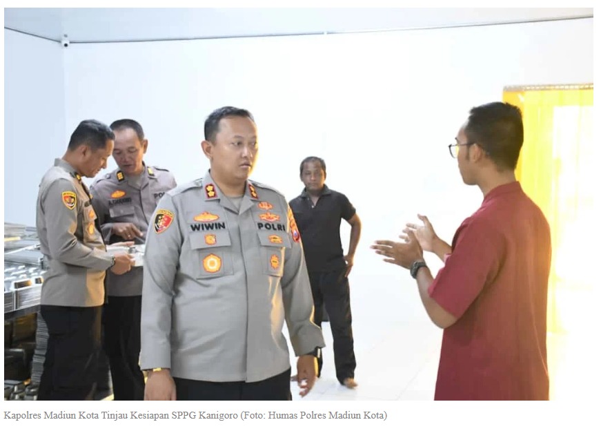 Kapolres Madiun Kota Tinjau Kesiapan SPPG Kanigoro
