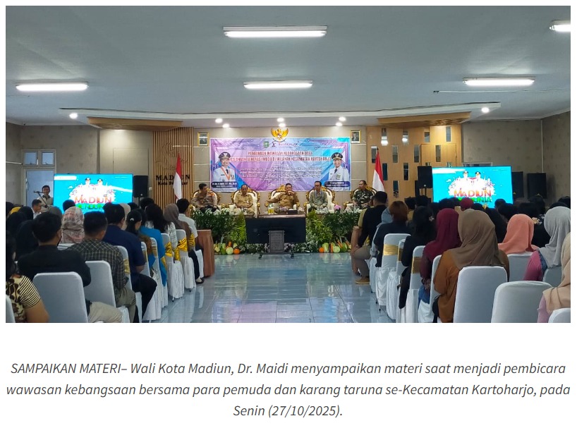 Jadi Generasi Penerus Bangsa, Wali Kota Madiun Ajak Pemuda Pegang Teguh Nilai-Nilai Pancasila