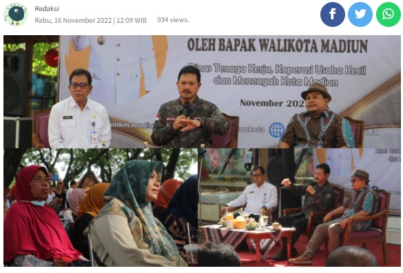 Kota Madiun Go Internasional, Walikota Berikan Pembinaan Kepada Pelaku Kuliner