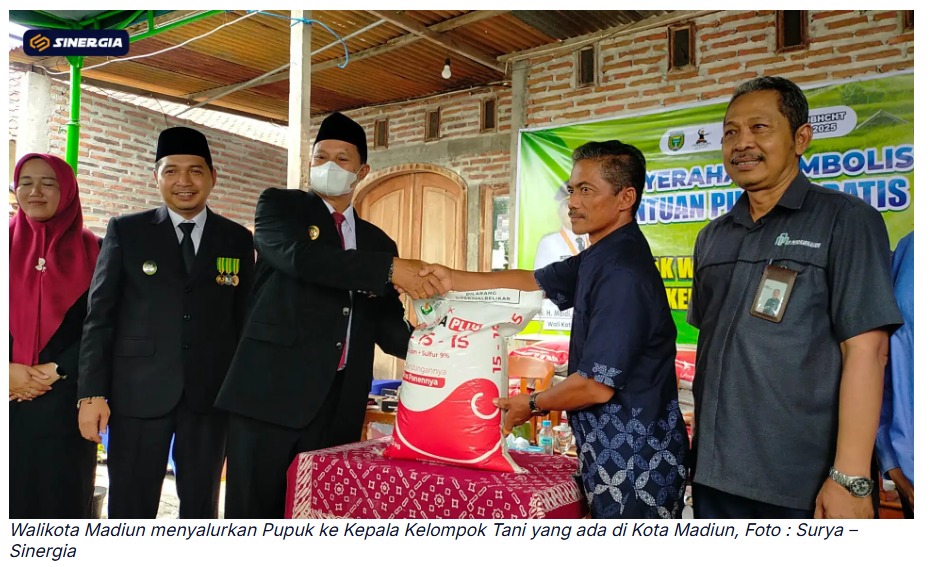 Pemkot Madiun Salurkan 146 Ton Pupuk Gratis untuk 34 Kelompok Tani