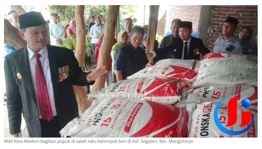 Pemkot Madiun Bagikan 146 Ton Pupuk Gratis Perkuat Ketahanan Pangan