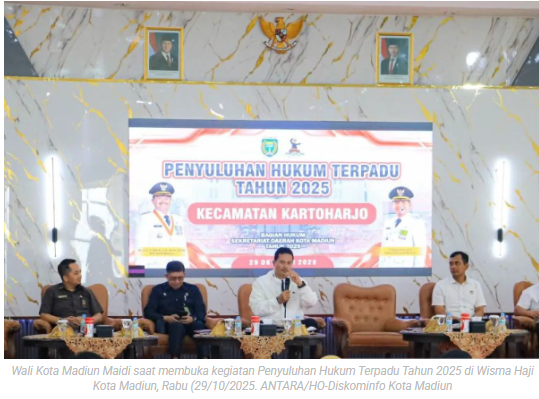 Pemkot Madiun edukasi masyarakat terkait pemahaman hukum terpadu