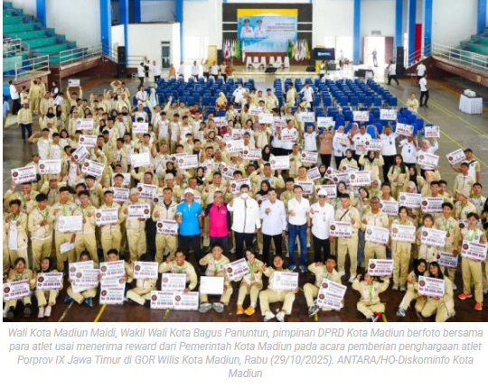 Dukung prestasi atlet, Madiun serahkan bonus dan tingkatkan fasilitas OR