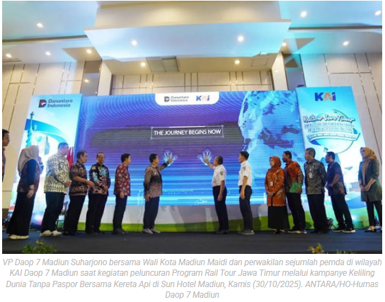 KAI Daop Madiun inisiasi program wisata Rail Tour Jawa Timur