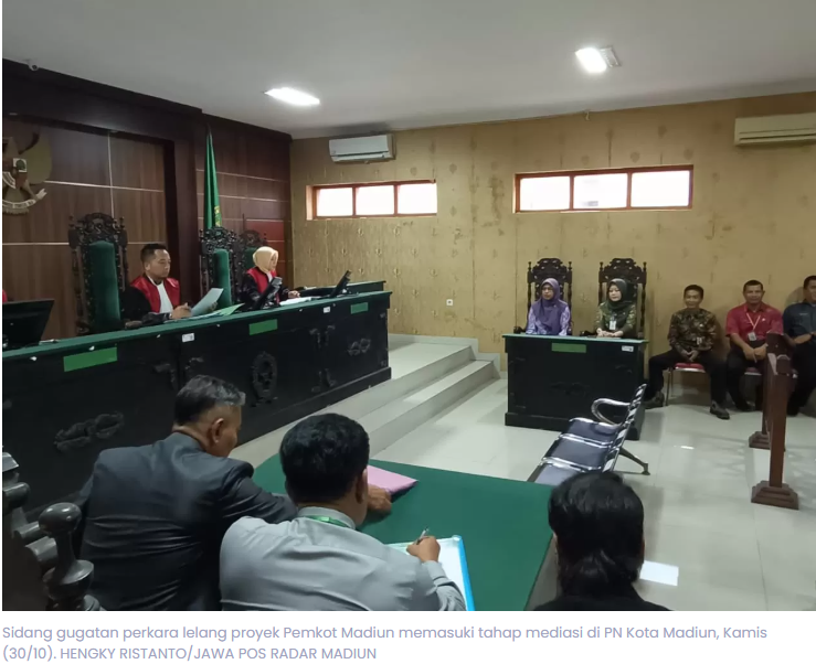 Sidang Gugatan Pemkot Madiun, Penggugat dan Tergugat Jalani Mediasi