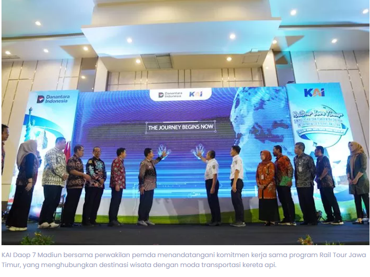 KAI Luncurkan Rail Tour Jawa Timur, Gandeng 12 Pemda Dongkrak Pariwisata Lokal