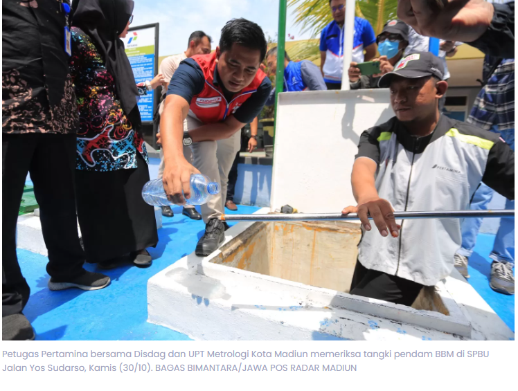 Pertamina Pastikan BBM Aman, Tak Ditemukan Pertalite Campur Air di Kota Madiun