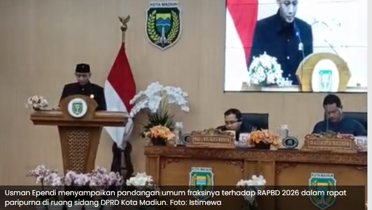 Fraksi PDI Perjuangan DPRD Kota Madiun Sampaikan Catatan Kritis dan Pertanyaan Strategis