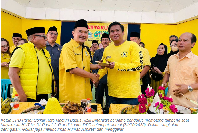 HUT ke-61 Golkar Kota Madiun: Mulai Sembako Murah Hingga Rumah Aspirasi
