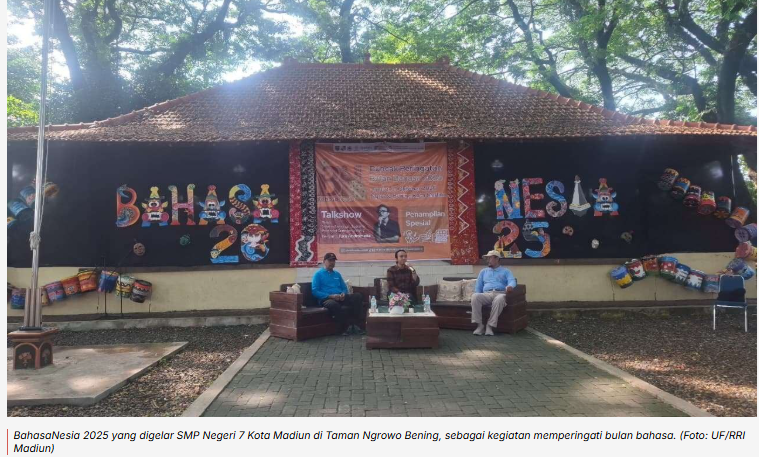 Dinas Pendidikan Kota Madiun Apresiasi Gelaran BahasaNesia 2025 di SMPN 7