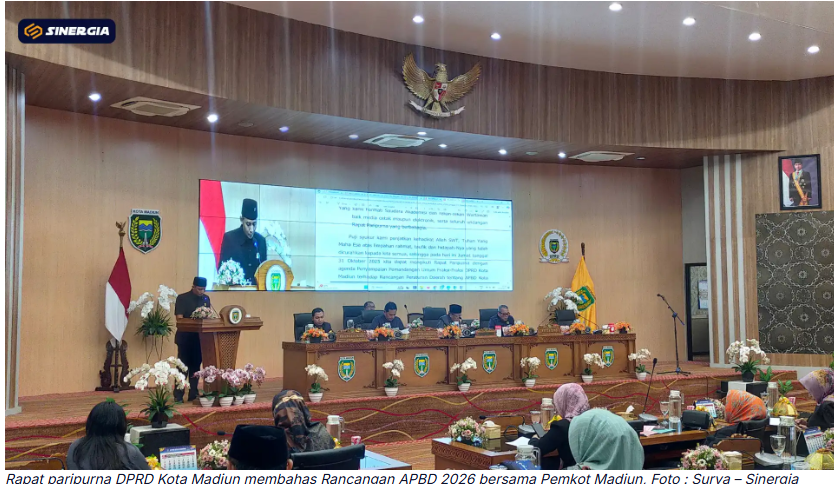 DPRD dan Pemkot Madiun Bahas APBD 2026, Walikota Maidi Tetap Optimistis Hadapi Penurunan TKD Rp183,4 Miliar