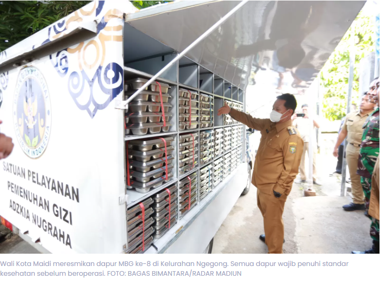 8 Dapur MBG Beroperasi di Kota Madiun, 13 Lagi Segera Menyusul