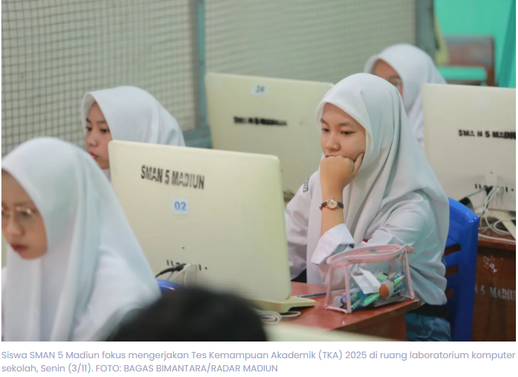 4.723 Siswa di Madiun Jalani TKA, Hasil Tak Pengaruhi Kelulusan Sekolah