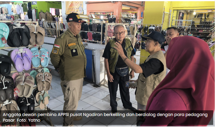 Menanggapi Persoalan Pedagang, Dewan Pembina APPSI Tinjau Langsung Pasar Tradisional di Kota Madiun
