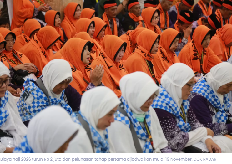 BPIH 2026 Turun Rp 2 Juta, Pelunasan Haji di Kota Madiun Dimulai 19 November