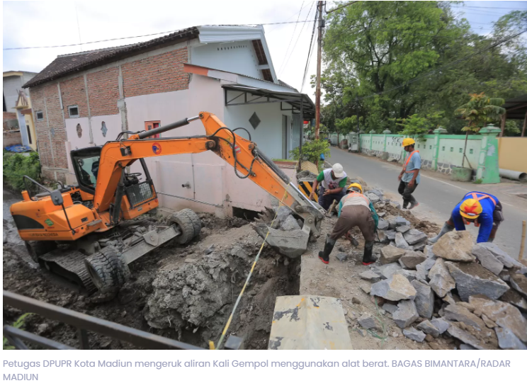 Cegah Banjir, Pemkot Madiun Normalisasi Sungai dan Perkuat Drainase Kota