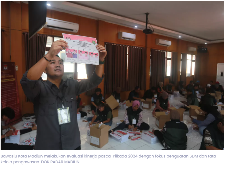 Bawaslu Kota Madiun Bongkar Hasil Evaluasi Pilkada, Fokus Perkuat SDM dan Pengawasan