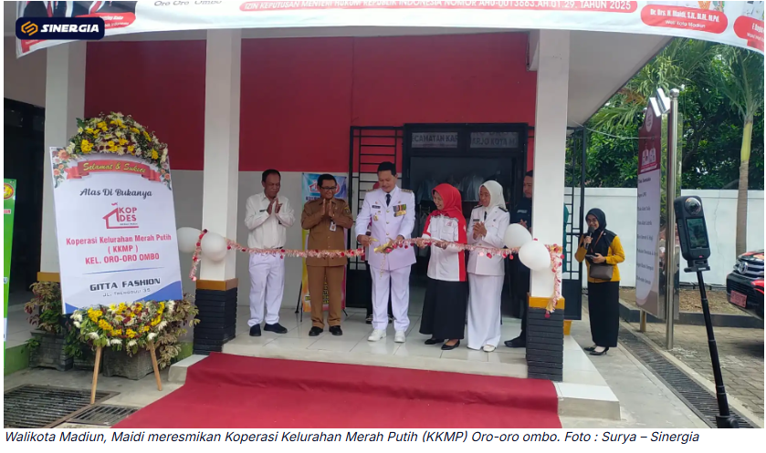 Wali Kota Maidi Resmikan Koperasi Merah Putih Oro-Oro Ombo untuk Perkuat Ekonomi Warga