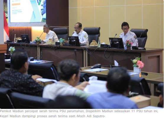 Pemkot Madiun Percepat Serah Terima PSU, 11 Perumahan Siap Masuk Tahap BAST