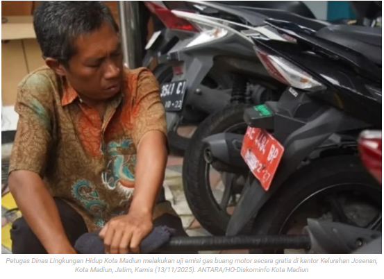 DLH Kota Madiun lakukan uji emisi gratis kendaraan di 27 kelurahan