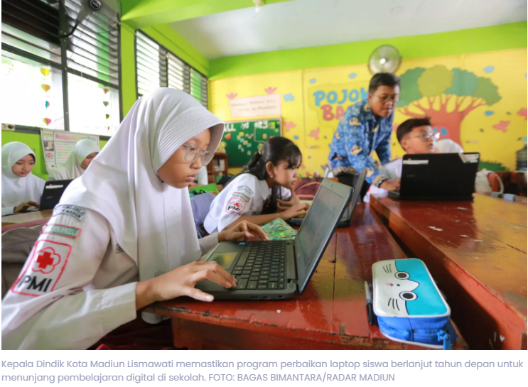 Orang Tua Tak Perlu Cemas, Pemkot Madiun Tanggung Perbaikan Laptop Pelajar