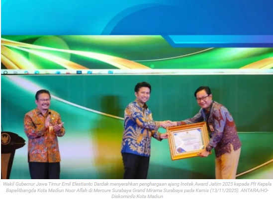 Pemkot Madiun raih tiga penghargaan ajang Inotek Award Jawa Timur 2025