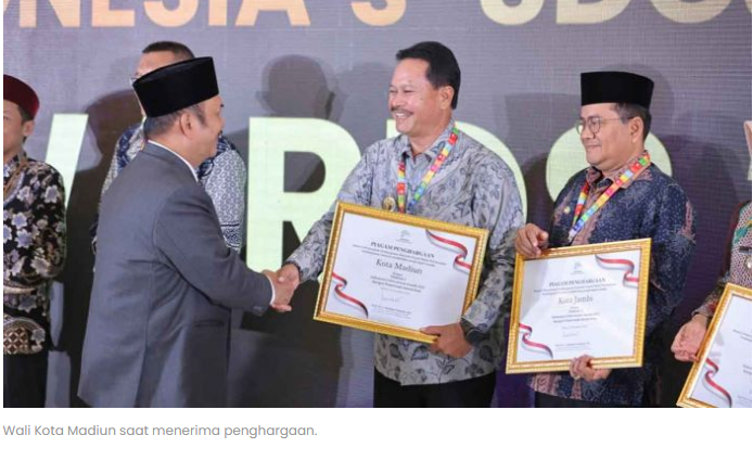 Kota Madiun Raih Penghargaan SDGs Action Awards 2025 Terbaik Nasional