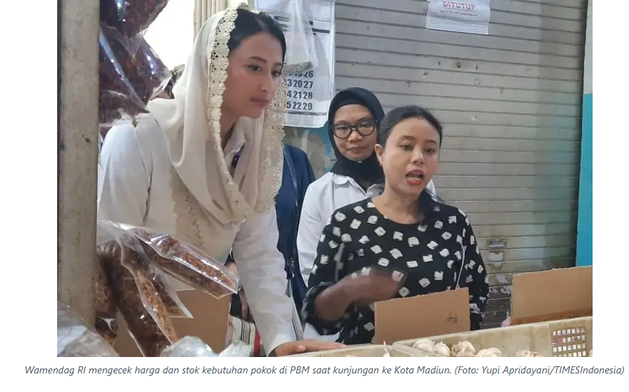 Wamendag RI Cek Harga Bahan Pokok di PBM, Paguyuban Pedagang Kota Madiun Ungkap Kekecewaan