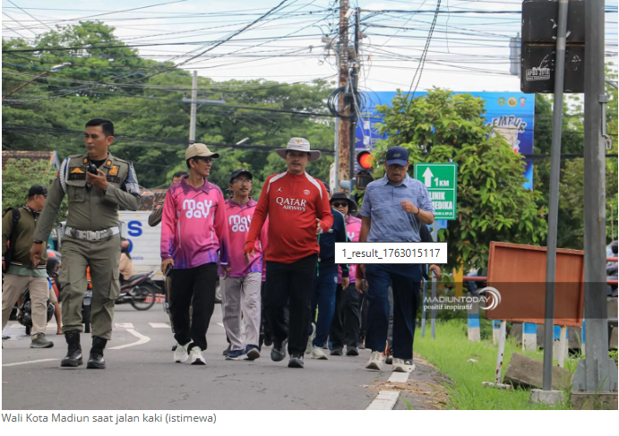 Tak Hanya Bersepeda, Wali Kota Madiun Juga Gemar Jalan Kaki: Tak Boleh Manja Kalau Mau Sehat
