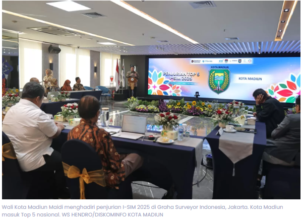 Top 5 Nasional! Kota Madiun Tampil di I-SIM 2025, Wali Kota Maidi Target Masuk 3 Besar