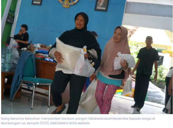 Bantuan Pangan Mulai Dibagikan! Cek Kelurahan Penerima Terbanyak di Kota Madiun