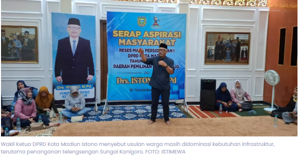 Istono Serap Aspirasi Warga Kota Madiun, Soroti Masalah Plengsengan Sungai Kanigoro