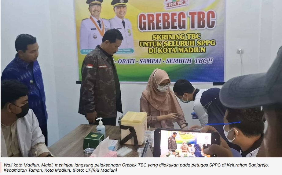 Pastikan Petugas SPPG Sehat, Pemkot Madiun Gelar Skrining TBC