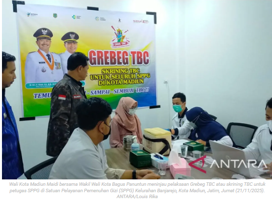 Pemkot Madiun lakukan "skrining" TBC bagi petugas SPPG MBG