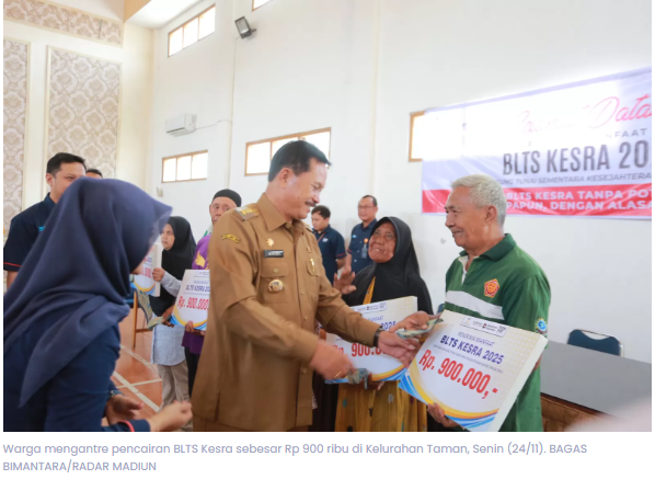 5.879 Warga Madiun Dapat BLTS Kesra Rp 900 Ribu, Wali Kota: Jangan Buat Judol atau Rokok