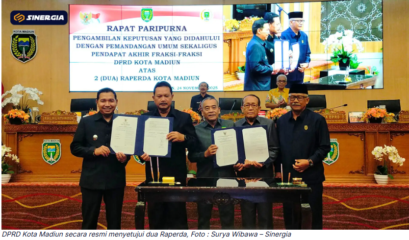 Pemkot-DPRD Kota Madiun Ketok Palu Dua Raperda, Maidi: Jadi Payung Hukum Yang Jelas