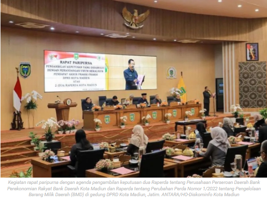 DPRD-Pemkot Madiun tetapkan Perda Perseroan dan Barang Milik Daerah