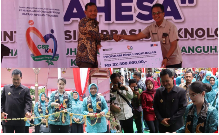 KAI Daop 7 Dukung Program Kampung Mandiri Terintegrasi di Kota Madiun