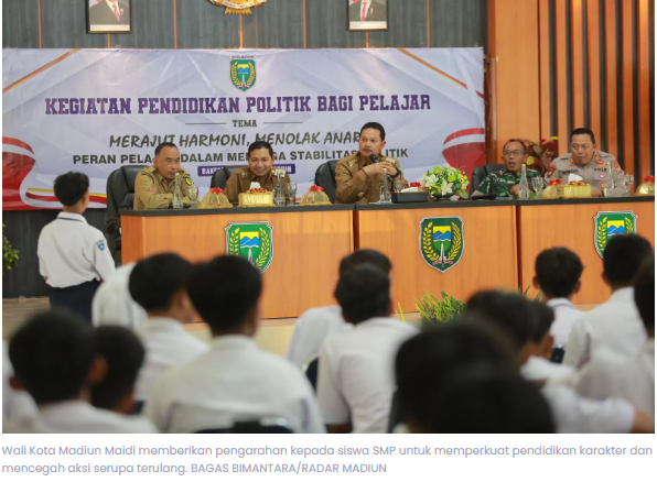 Bicara Soal Anak SMP di Madiun Demo, Wali Kota Maidi Tegaskan Pentingnya Pendidikan Karakter