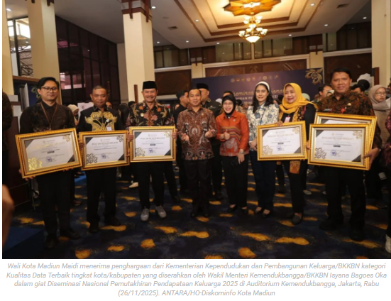 Madiun raih terbaik I pemutakhiran pendataan keluarga tingkat nasional