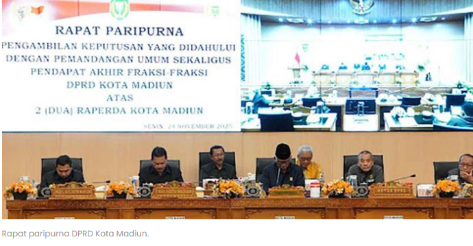 DPRD Kota Madiun Sahkan 2 Raperda soal Bank Daerah dan Aset