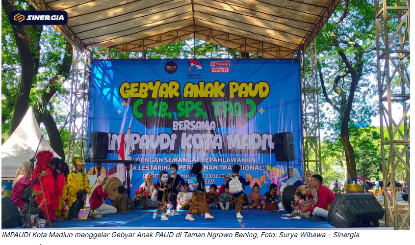 Gebyar PAUD Kota Madiun Hadirkan Beragam Seni Kreatif dan Permainan Tradisional