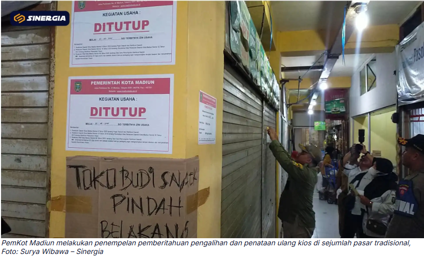 677 Kios Pasar Dialihkan ke Penyewa, Pemkot Madiun Pastikan Penataan Sesuai Aturan