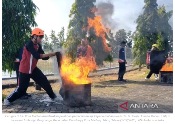 BPBD Madiun beri pelatihan penangangan bencana kepada 181 mahasiswa